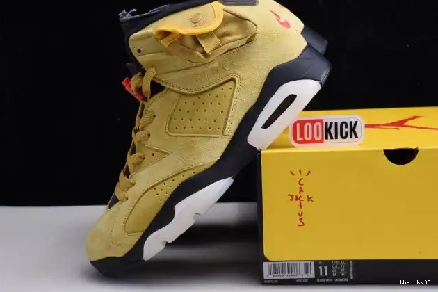 Rep TBkick JORDAN X TRAVIS SCOTT 6 YELLOW AIR CN1084-300 0616